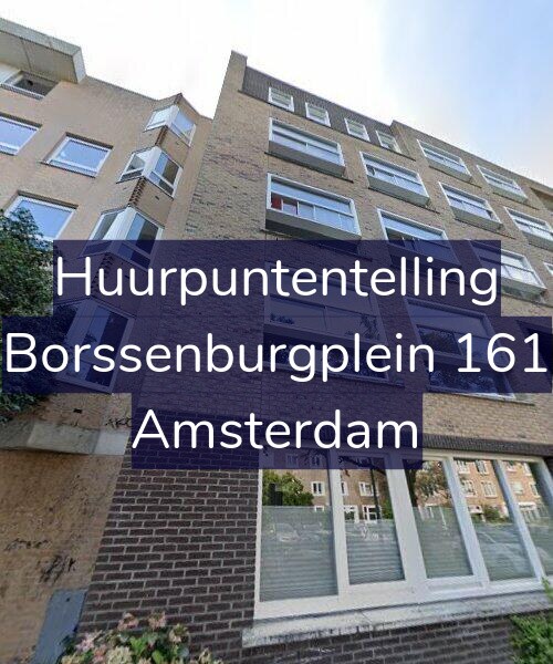 Foto gevel Huurpuntentelling voor Borssenburgplein 161, Amsterdam