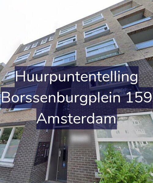 Foto gevel Huurpuntentelling voor Borssenburgplein 159, Amsterdam