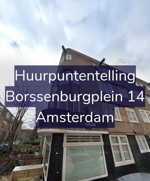 Foto gevel Huurpuntentelling voor Borssenburgplein 14, Amsterdam