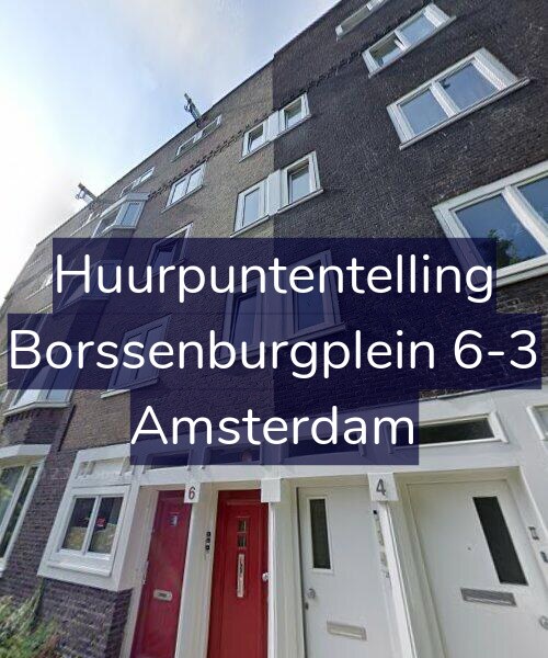 Foto gevel Huurpuntentelling voor Borssenburgplein 6-3, Amsterdam