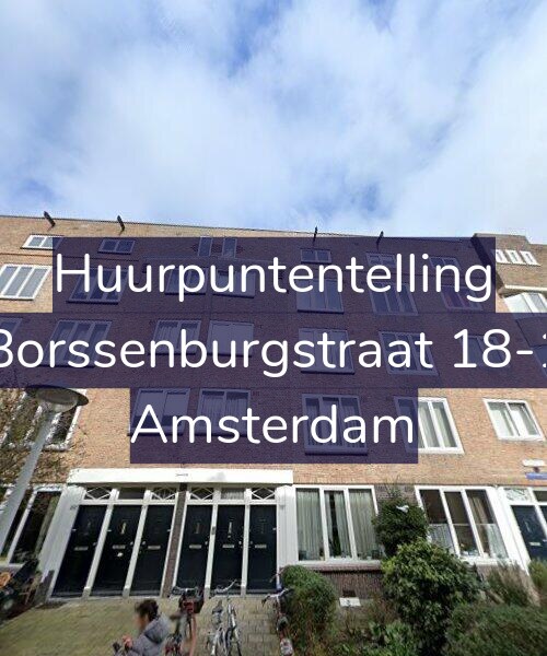 Foto gevel Huurpuntentelling voor Borssenburgstraat 18-1, Amsterdam