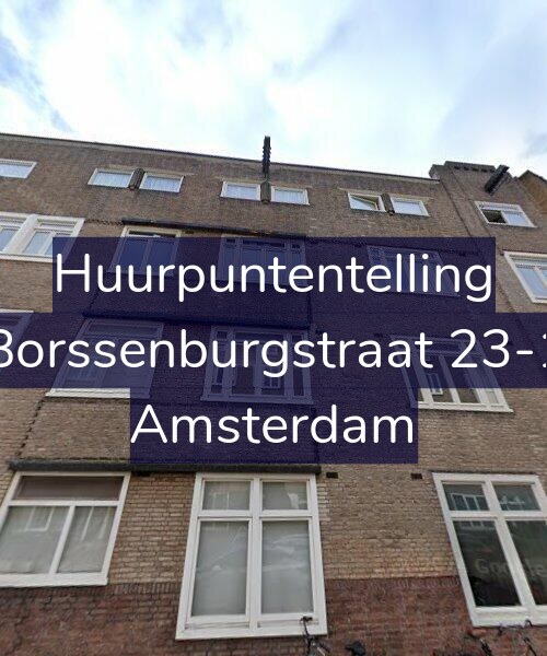 Foto gevel Huurpuntentelling voor Borssenburgstraat 23-1, Amsterdam