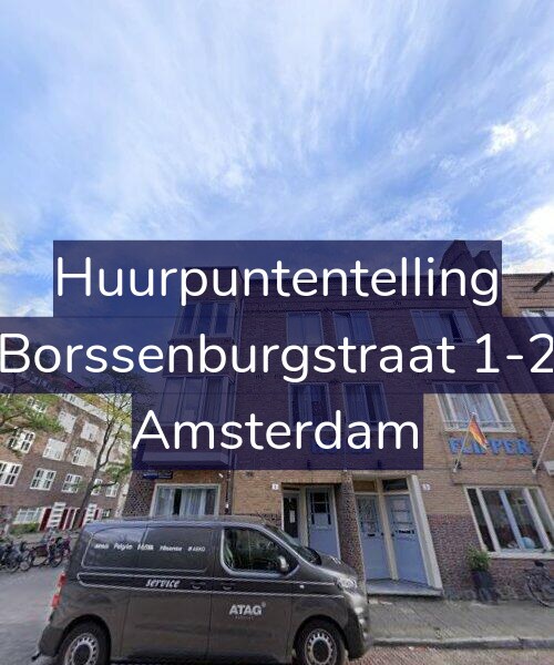 Foto gevel Huurpuntentelling voor Borssenburgstraat 1-2, Amsterdam