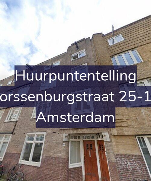 Foto gevel Huurpuntentelling voor Borssenburgstraat 25-1B, Amsterdam