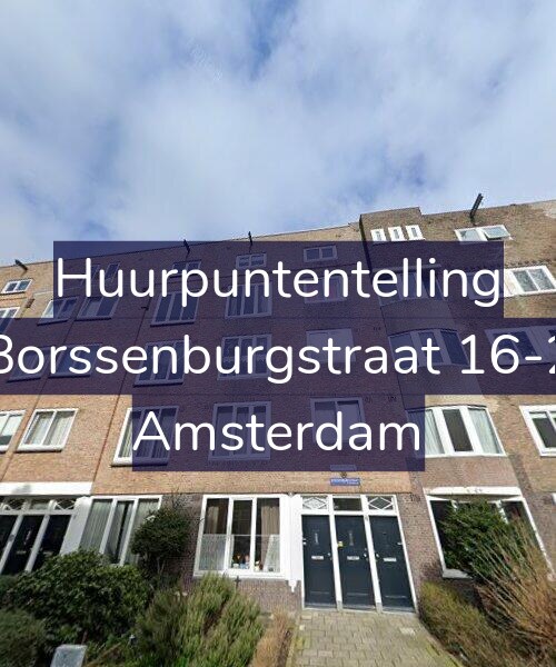 Foto gevel Huurpuntentelling voor Borssenburgstraat 16-2, Amsterdam