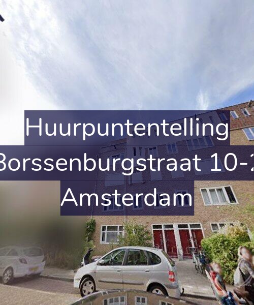 Foto gevel Huurpuntentelling voor Borssenburgstraat 10-2, Amsterdam