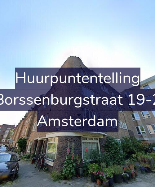 Foto gevel Huurpuntentelling voor Borssenburgstraat 19-2, Amsterdam