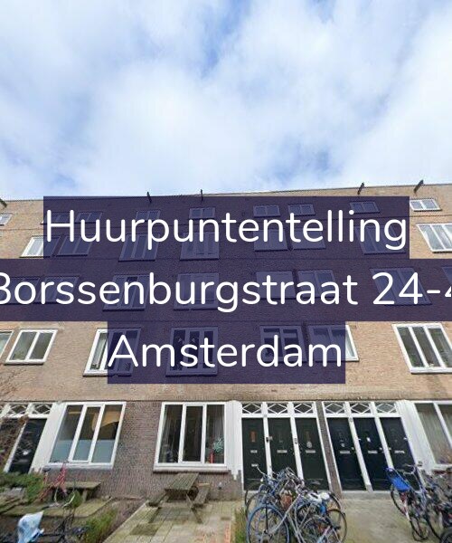 Foto gevel Huurpuntentelling voor Borssenburgstraat 24-4, Amsterdam