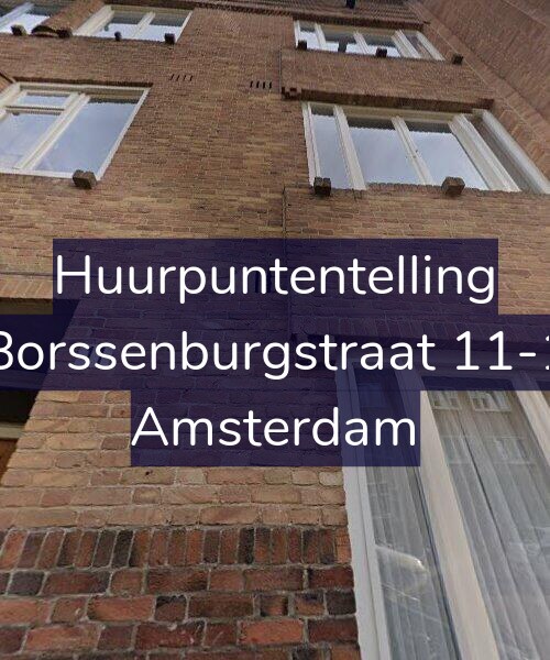 Foto gevel Huurpuntentelling voor Borssenburgstraat 11-1, Amsterdam