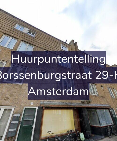 Foto gevel Huurpuntentelling voor Borssenburgstraat 29-H, Amsterdam