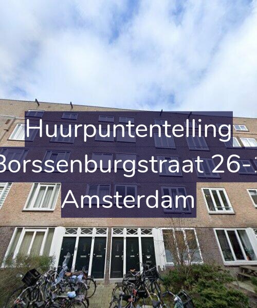 Foto gevel Huurpuntentelling voor Borssenburgstraat 26-1, Amsterdam