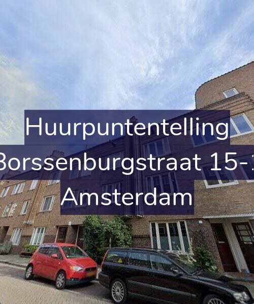 Foto gevel Huurpuntentelling voor Borssenburgstraat 15-1, Amsterdam