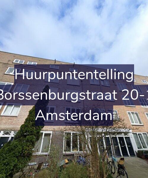 Foto gevel Huurpuntentelling voor Borssenburgstraat 20-1, Amsterdam