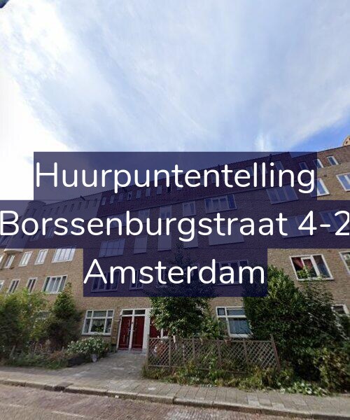 Foto gevel Huurpuntentelling voor Borssenburgstraat 4-2, Amsterdam