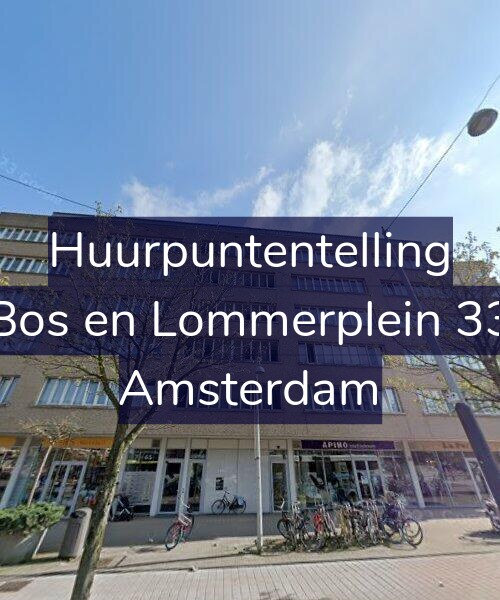 Foto gevel Huurpuntentelling voor Bos en Lommerplein 33, Amsterdam