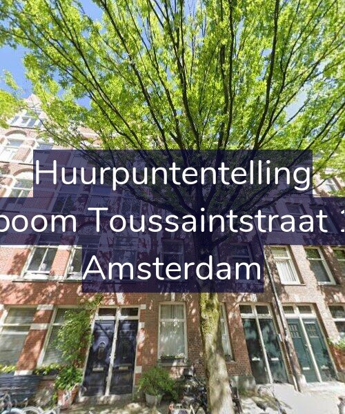 Foto gevel Huurpuntentelling voor Bosboom Toussaintstraat 12-1, Amsterdam