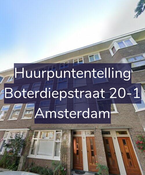 Foto gevel Huurpuntentelling voor Boterdiepstraat 20-1, Amsterdam