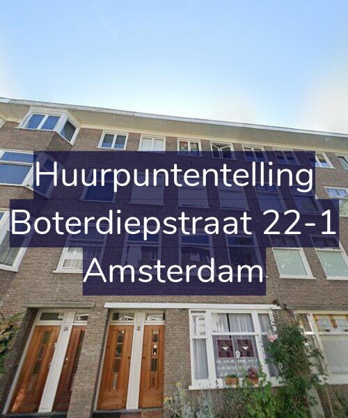 Foto gevel Huurpuntentelling voor Boterdiepstraat 22-1, Amsterdam