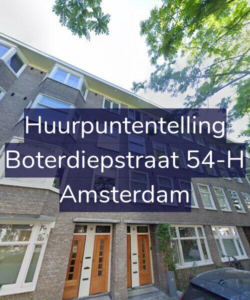 Foto gevel Huurpuntentelling voor Boterdiepstraat 54-H, Amsterdam
