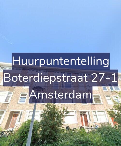 Foto gevel Huurpuntentelling voor Boterdiepstraat 27-1, Amsterdam