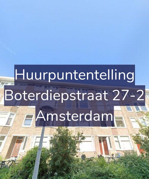 Foto gevel Huurpuntentelling voor Boterdiepstraat 27-2, Amsterdam