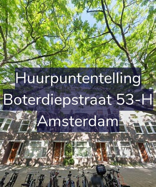 Foto gevel Huurpuntentelling voor Boterdiepstraat 53-H, Amsterdam