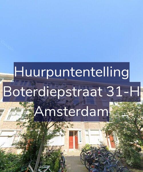 Foto gevel Huurpuntentelling voor Boterdiepstraat 31-H, Amsterdam