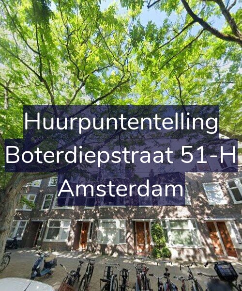 Foto gevel Huurpuntentelling voor Boterdiepstraat 51-H, Amsterdam