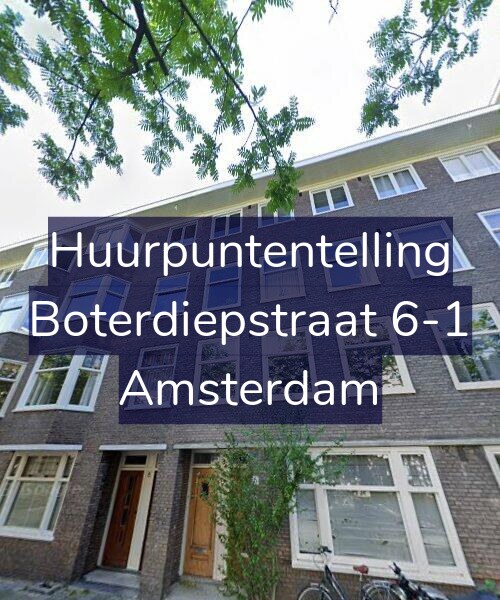Foto gevel Huurpuntentelling voor Boterdiepstraat 6-1, Amsterdam