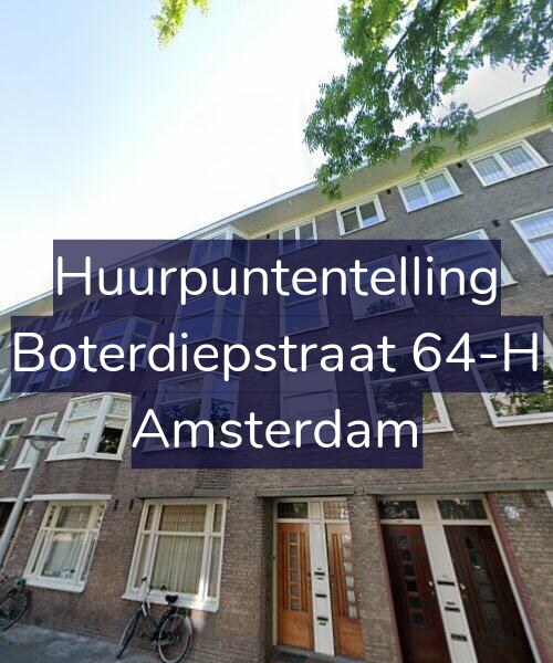 Foto gevel Huurpuntentelling voor Boterdiepstraat 64-H, Amsterdam
