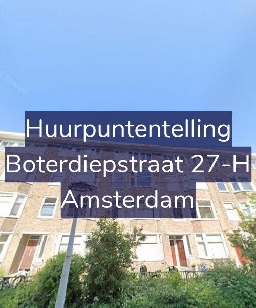 Foto gevel Huurpuntentelling voor Boterdiepstraat 27-H, Amsterdam