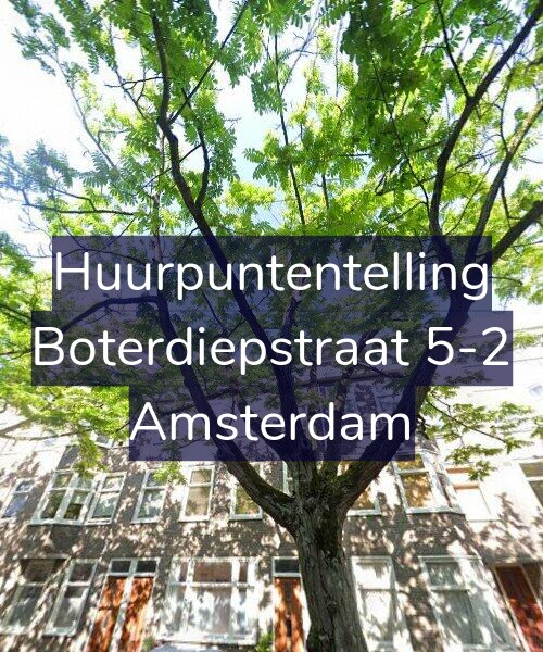 Foto gevel Huurpuntentelling voor Boterdiepstraat 5-2, Amsterdam