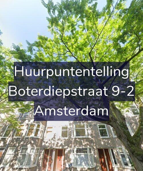 Foto gevel Huurpuntentelling voor Boterdiepstraat 9-2, Amsterdam