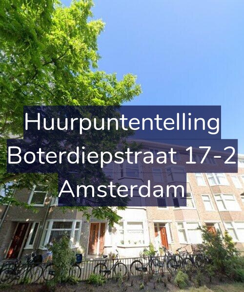 Foto gevel Huurpuntentelling voor Boterdiepstraat 17-2, Amsterdam