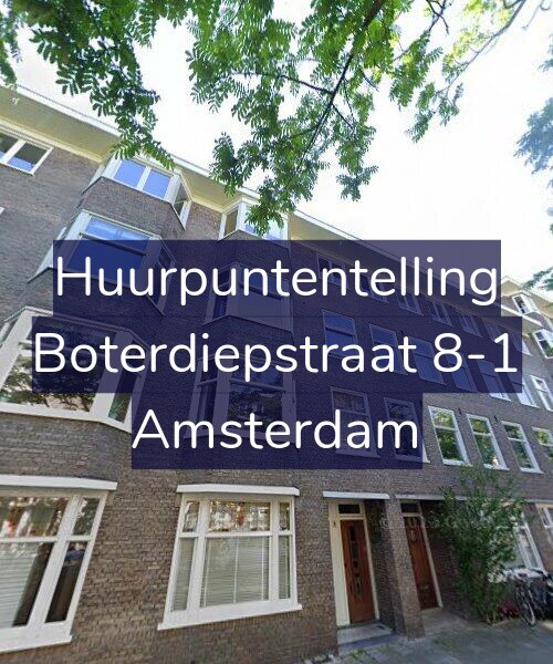 Foto gevel Huurpuntentelling voor Boterdiepstraat 8-1, Amsterdam