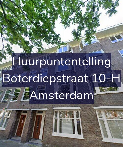 Foto gevel Huurpuntentelling voor Boterdiepstraat 10-H, Amsterdam