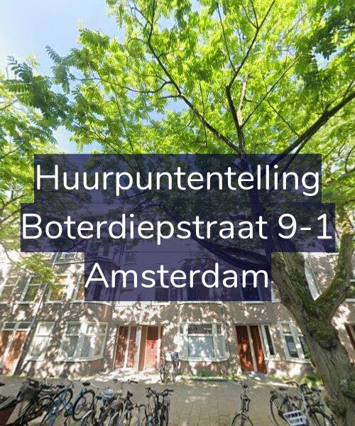 Foto gevel Huurpuntentelling voor Boterdiepstraat 9-1, Amsterdam