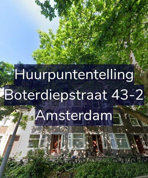 Foto gevel Huurpuntentelling voor Boterdiepstraat 43-2, Amsterdam
