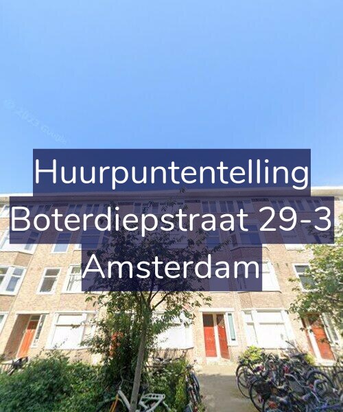 Foto gevel Huurpuntentelling voor Boterdiepstraat 29-3, Amsterdam