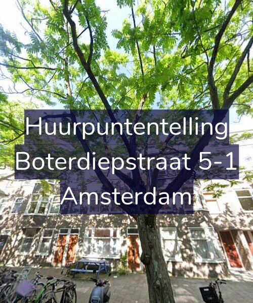 Foto gevel Huurpuntentelling voor Boterdiepstraat 5-1, Amsterdam