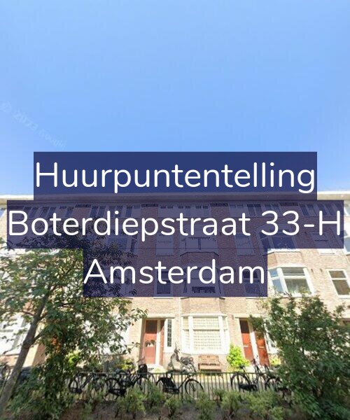 Foto gevel Huurpuntentelling voor Boterdiepstraat 33-H, Amsterdam