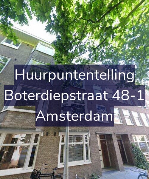 Foto gevel Huurpuntentelling voor Boterdiepstraat 48-1, Amsterdam