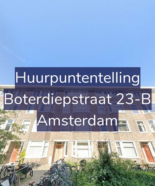 Foto gevel Huurpuntentelling voor Boterdiepstraat 23-B, Amsterdam