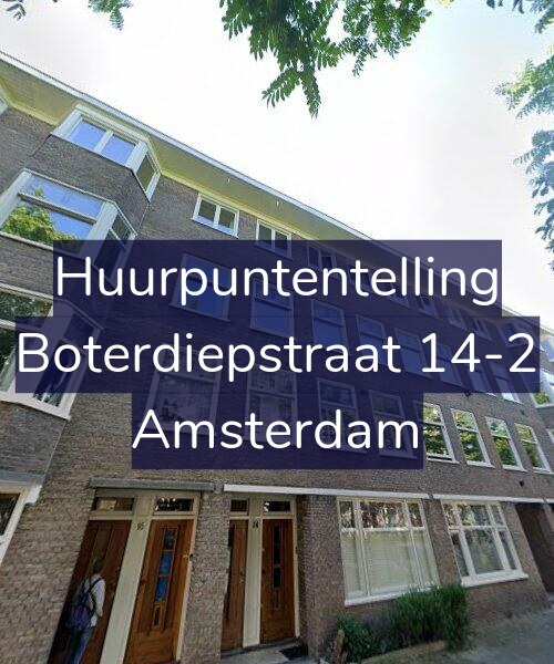 Foto gevel Huurpuntentelling voor Boterdiepstraat 14-2, Amsterdam