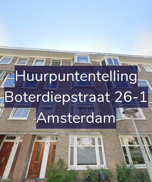 Foto gevel Huurpuntentelling voor Boterdiepstraat 26-1, Amsterdam