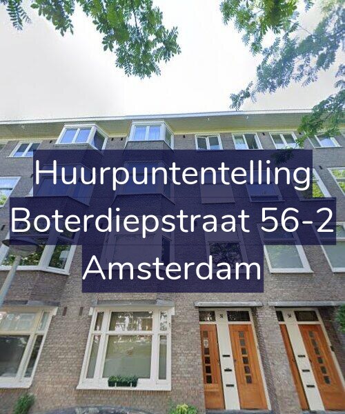 Foto gevel Huurpuntentelling voor Boterdiepstraat 56-2, Amsterdam