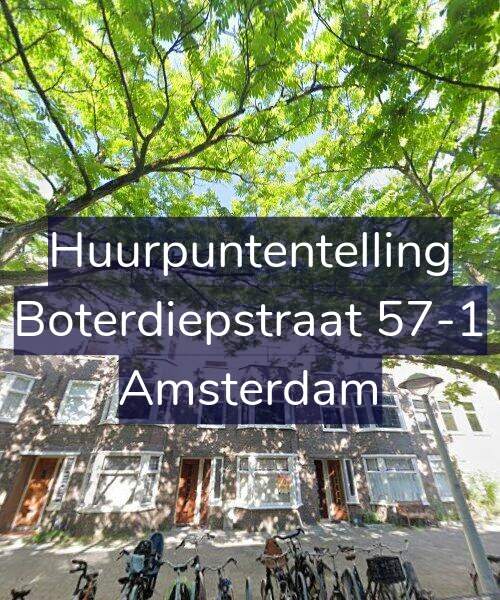 Foto gevel Huurpuntentelling voor Boterdiepstraat 57-1, Amsterdam