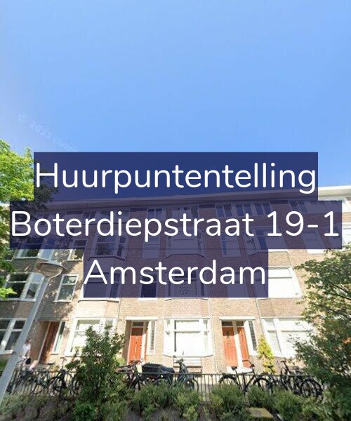 Foto gevel Huurpuntentelling voor Boterdiepstraat 19-1, Amsterdam