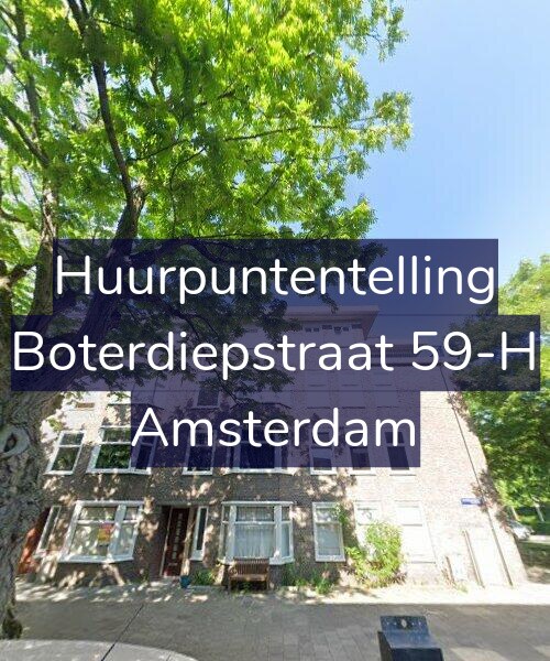 Foto gevel Huurpuntentelling voor Boterdiepstraat 59-H, Amsterdam