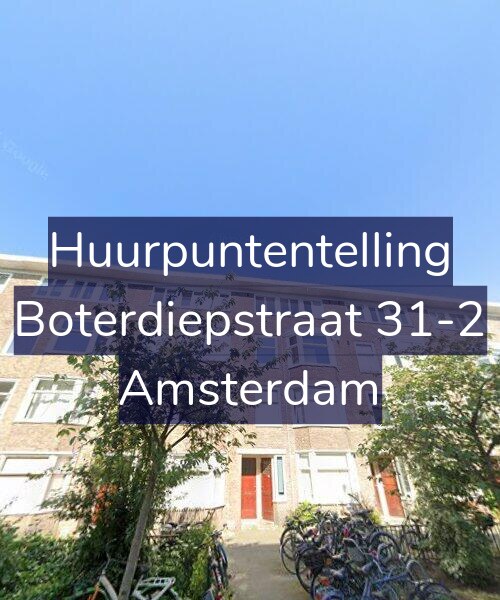 Foto gevel Huurpuntentelling voor Boterdiepstraat 31-2, Amsterdam